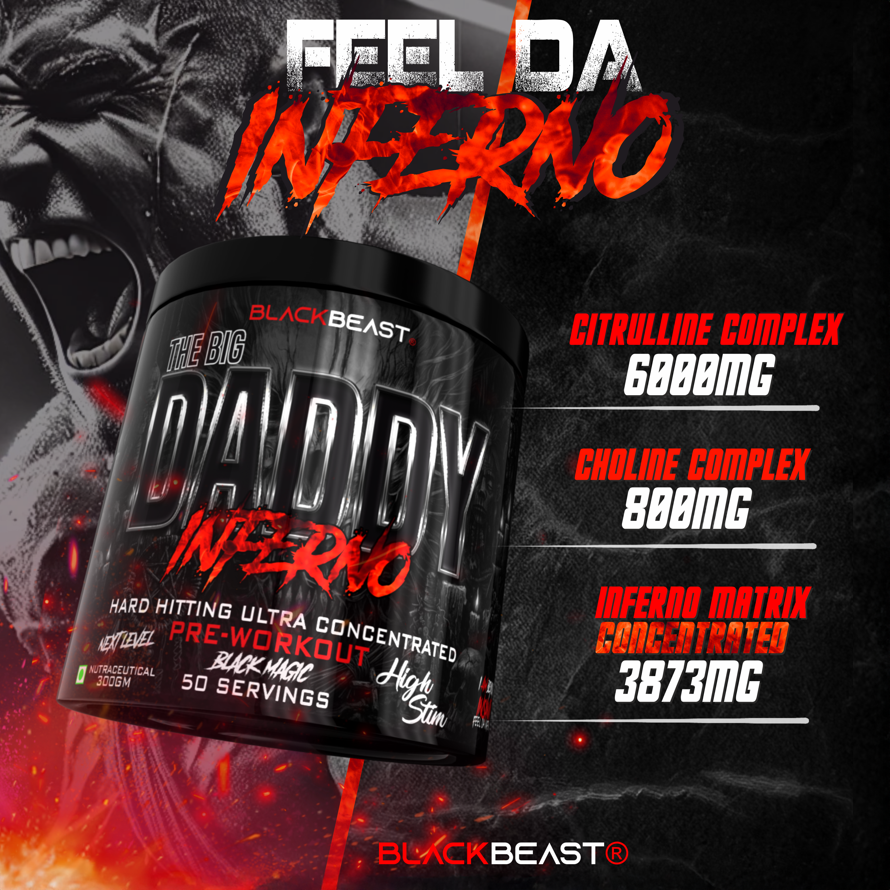 THE BIG DADDY INFERNO PREWORKOUT by BLACK BEAST
