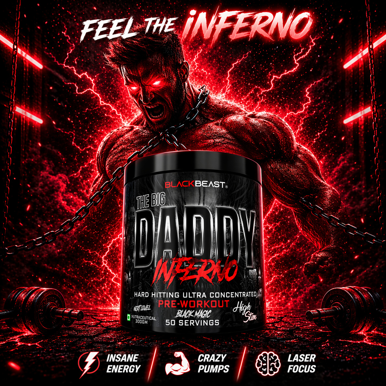 THE BIG DADDY INFERNO PREWORKOUT by BLACK BEAST