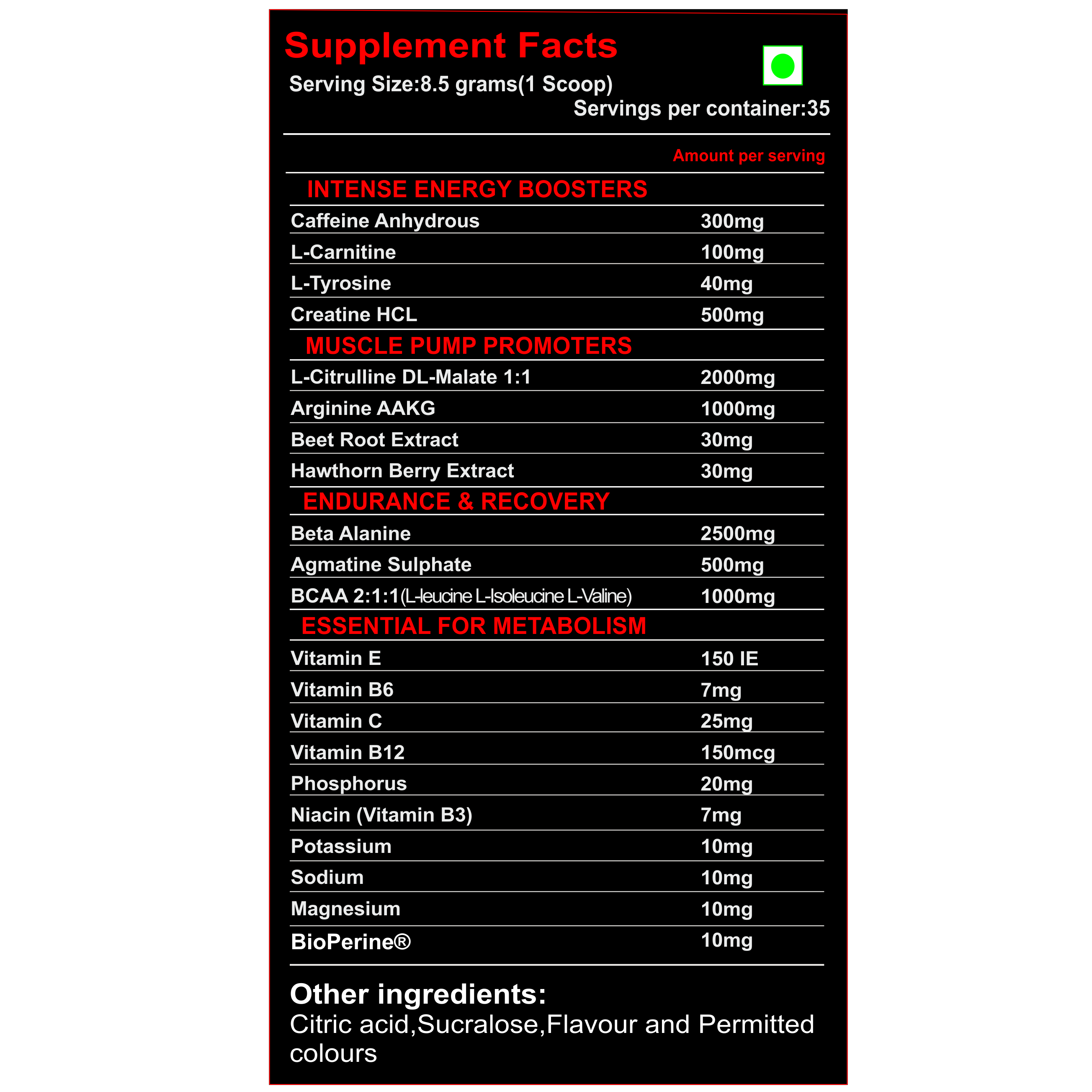 PREWORKOUT COMBO BIG DADDY 2.0 + HUNTED UP