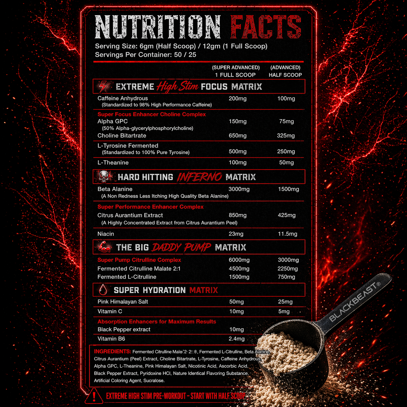 THE BIG DADDY INFERNO PREWORKOUT by BLACK BEAST
