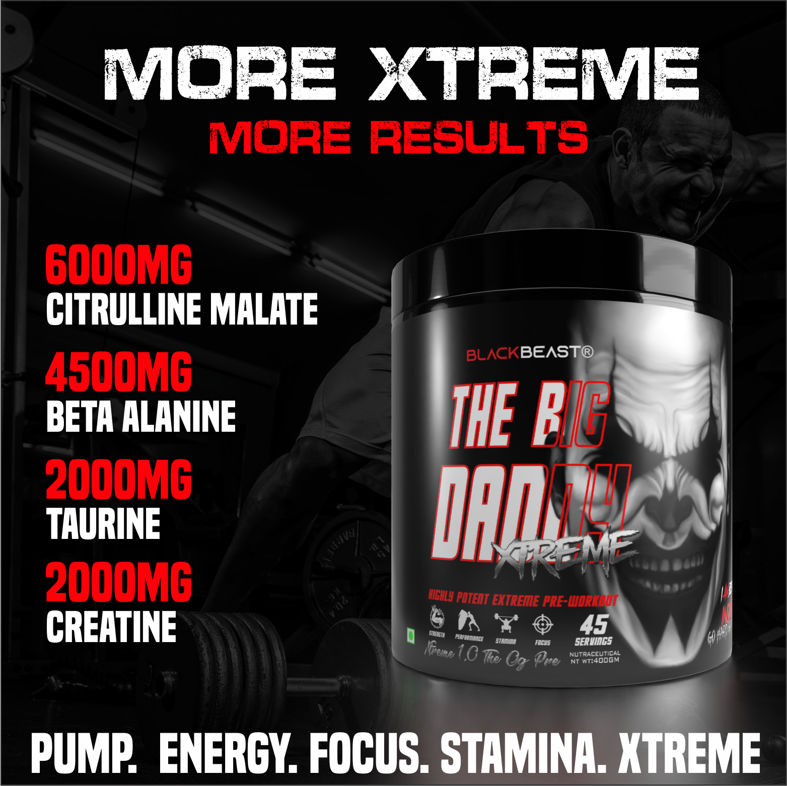 THE BIG DADDY XTREME 1.0 The OG PREWORKOUT by BLACK BEAST
