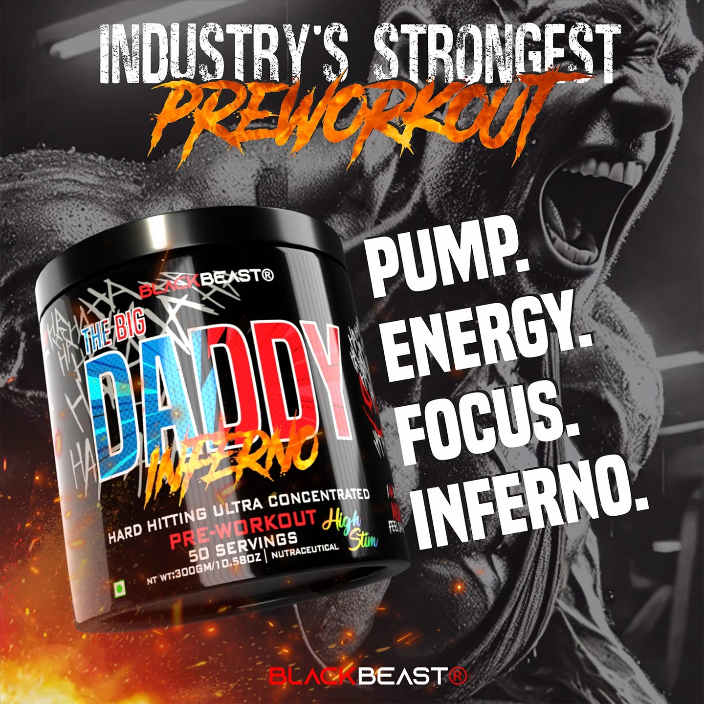 THE BIG DADDY INFERNO PREWORKOUT by BLACK BEAST