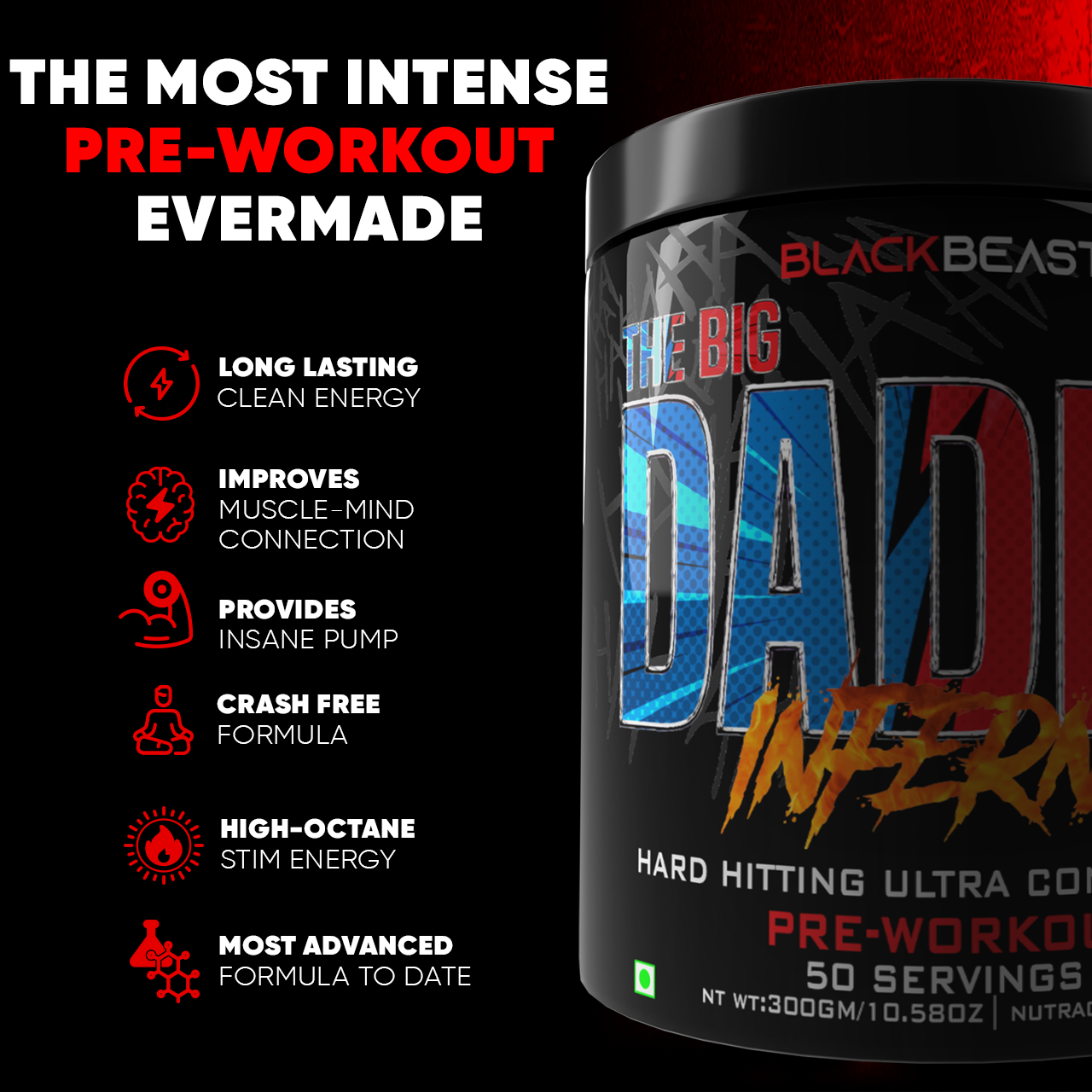 PREWORKOUT COMBO INFERNO + HUNTED UP COMBO